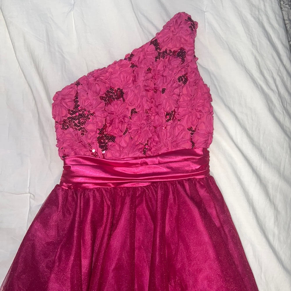 Pink dress floral with sparkles